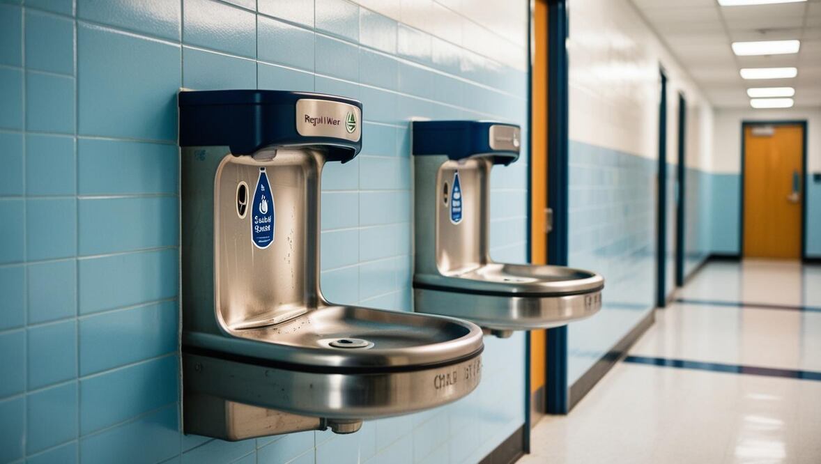 bebederos escolares I Foto: Canva IA