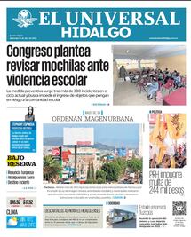 Portada El Universal Hidalgo 22/4/26