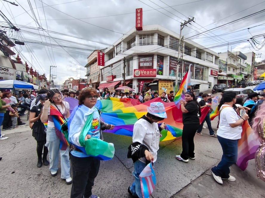 Más de 100 personas participaron en la tercera Marcha del Orgullo LGBTTTIQA+ del Valle de Tulancingo I Foto: Mirely Santos