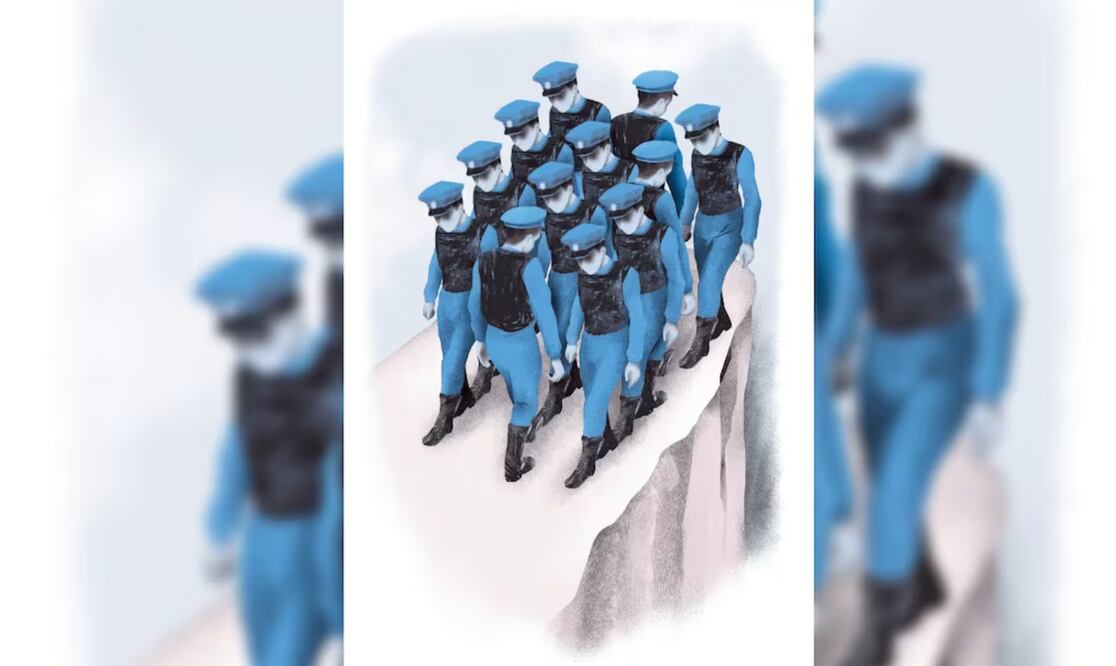 Suicidio en policías. Ilustración: Aní Cortes