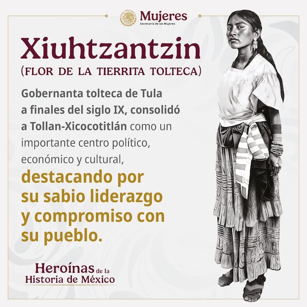Xiuhtlaltzin, la gobernante tolteca que desafió su época y hoy es homenajeada en Reforma | Facebook: Secretaria de las Mujeres