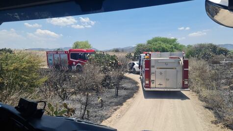 Monitorean incendio forestal en cerro cercano a Tula; descartan riesgos para la población