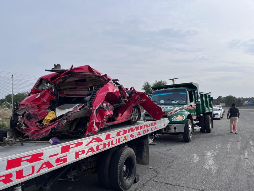 Carreterazo deja a dos personas heridas en Tizayuca | Foto: Especial
