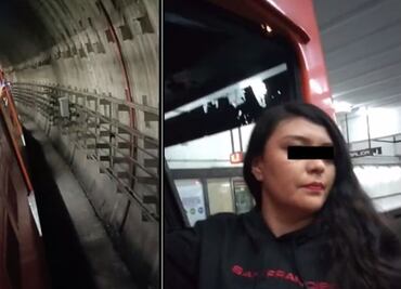 Conductora del Metro guarda tren con todo y pasajeros