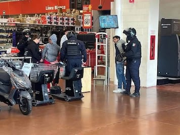 Detienen a pareja migrante por robo en supermercado de Tizayuca 