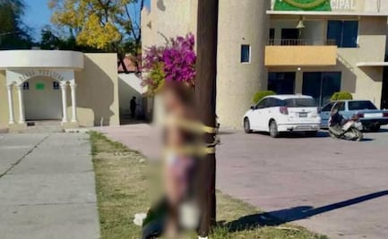 Mujer acusada de robo es despojada de su ropa y amarrada a un poste en Ixmiquilpan