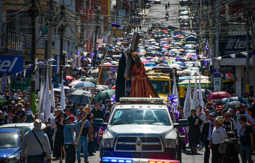 El Magno Viacrucis concluyó en el Seminario Menor de Tulancingo y reunió visitantes de Hidalgo, Ciudad de México, Puebla y Veracruz | Foto: especial