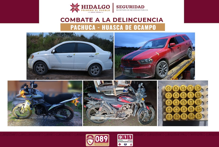 Golpe al narcomenudeo en Hidalgo: aseguran casi 3 mil 800 dosis de presuntas drogas | Fotos: SSPH