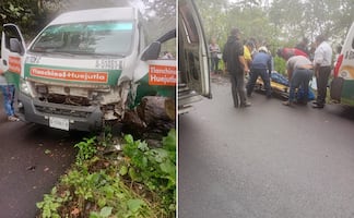 Nuevo accidente vial en Tlanchinol deja 12 personas lesionadas