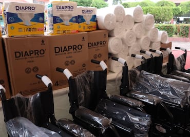 Despacho del Gobernador entrega medicamentos y ayudas funcionales en Huejutla