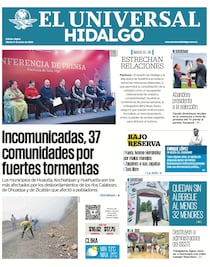 Portada El Universal Hidalgo 9/6/26
