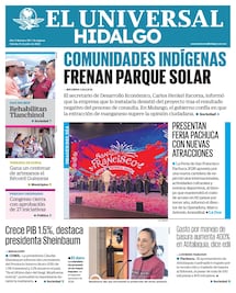 Portada EL Universal Hidalgo 31/7/26