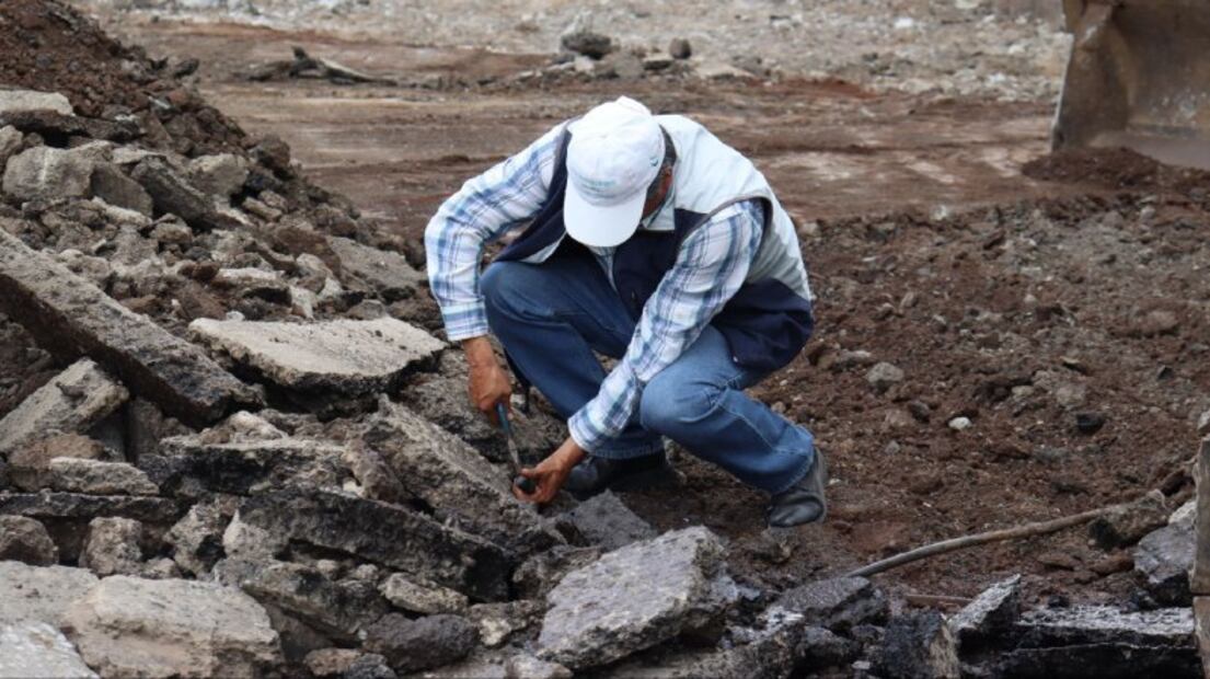 Inicia la pavimentación hidráulica en la carretera Cuautepec-Tulancingo | Foto: SIDPUS