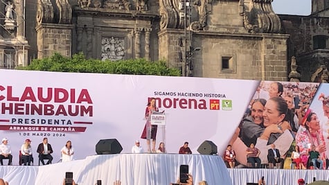 Con 100 promesas inicia Claudia Sheinbaum su campaña política rumbo a la presidencia de México