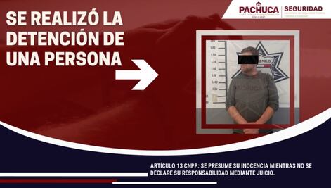 Detienen a hombre que agredía a automovilistas en Pachuca