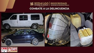 Aseguran 770 litros de hidrocarburo y detienen a dos hombres en Tlaxcoapan