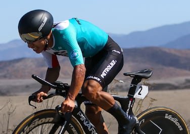 Edgar Cadena, representante de Hidalgo, deslumbra en el Nacional de Ciclismo