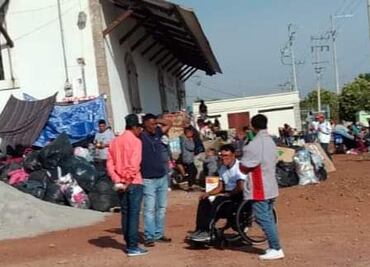 La caravana migrante avanza de Apan con dirección a Emiliano Zapata