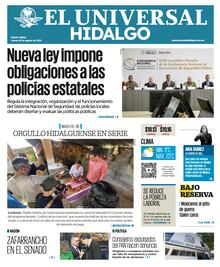 Portada El Universal Hidalgo 28/08/25 