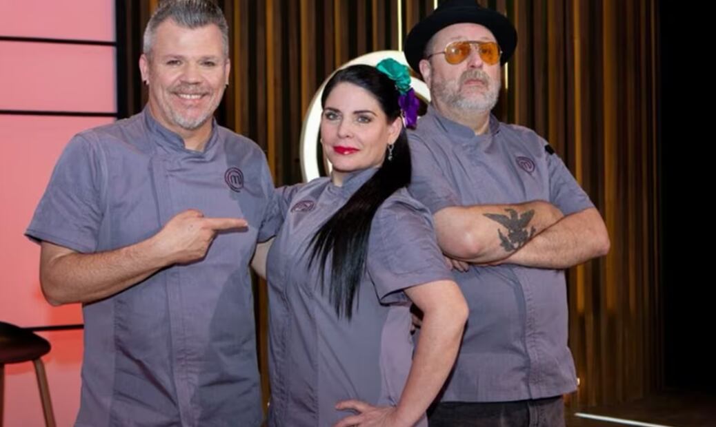 Los chefs Zahie Téllez, Poncho Cádena y Adrián Herrera posan juntos en una imagen compartida en sus redes sociales. Foto: Instagram oficial.