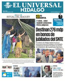 Portada El Universal Hidalgo 13/12/24
