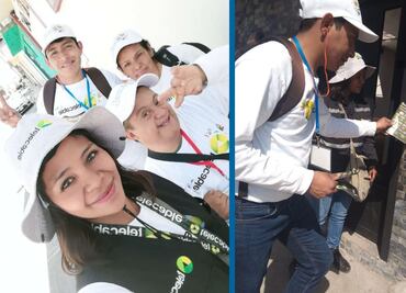 Jóvenes con discapacidad realizan servicio social antes de incluirse al ámbito laboral