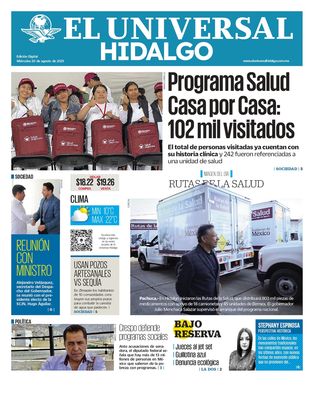 El Universal Hidalgo 20/08/25