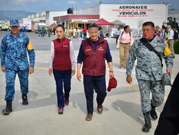 Claudia Sheinbaum supervisa trabajos de atención en Hidalgo tras lluvias