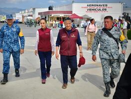 Claudia Sheinbaum supervisa trabajos de atención en Hidalgo tras lluvias