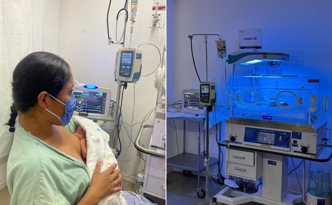 ¡Bebé prematuro vence complicaciones y recibe el alta en Huejutla! Foto: ISSSTE Hidalgo