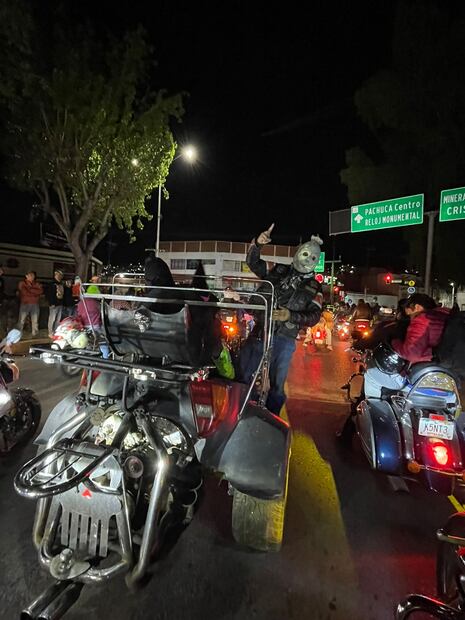 Motociclistas toman Plaza Juárez para celebrar Halloween y Día de Muertos | Cortesía: Tacho