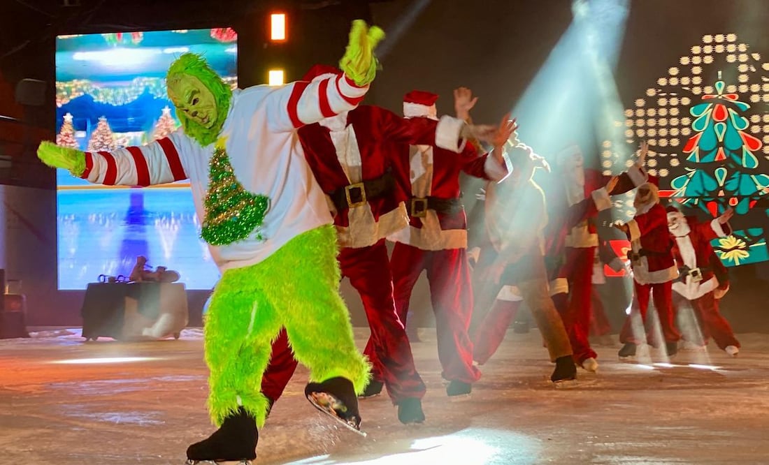 Inicia la temporada del espectáculo sobre hielo “Navidad Garza”, una puesta en escena que celebra el espíritu navideño y el talento artístico universitario. I Foto: Luis Soriano