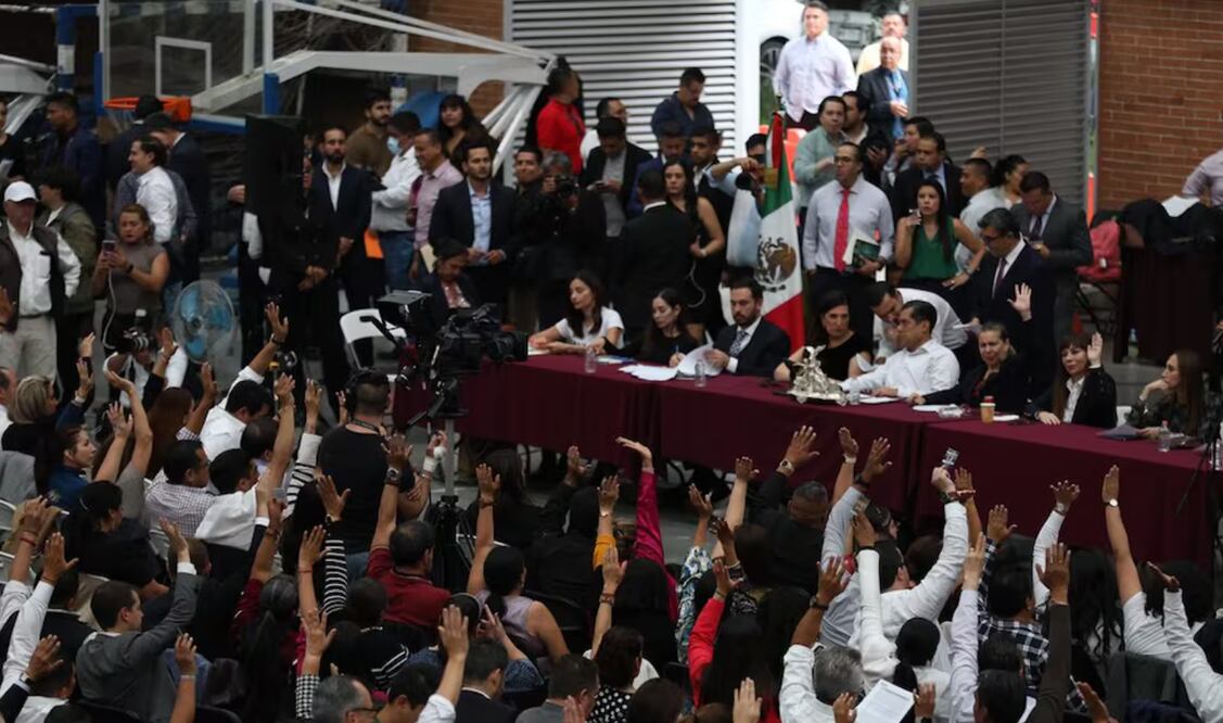 Diputados en la discusión de la reforma judicial. Foto: Diego Simón/EL UNIVERSAL