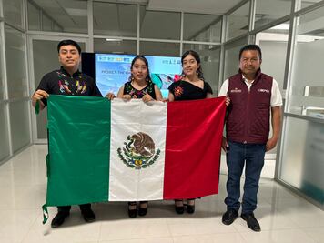 Estudiantes hidalguenses ganan medalla de oro en ciencia y representan a México en certamen internacional