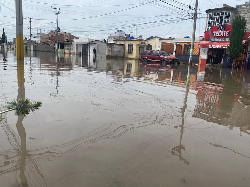 Más de 300 viviendas afectadas por inundación en Los Tuzos, Mineral de la Reforma | Foto: especial