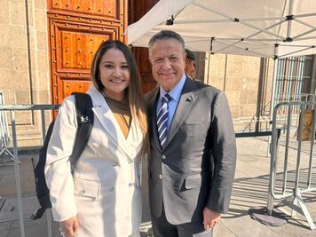 Menchaca y Sheinbaum revisan avances de IMSS Bienestar y Rutas de la Salud en Hidalgo