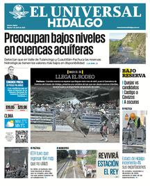 Portada El Universal Hidalgo 01/04/25