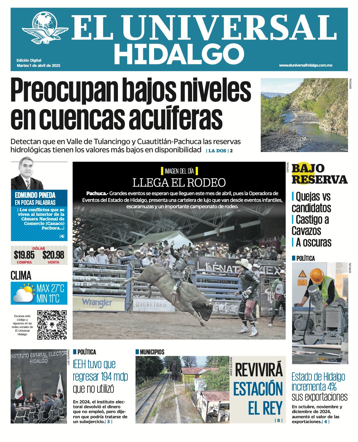 El Universal Hidalgo 010425