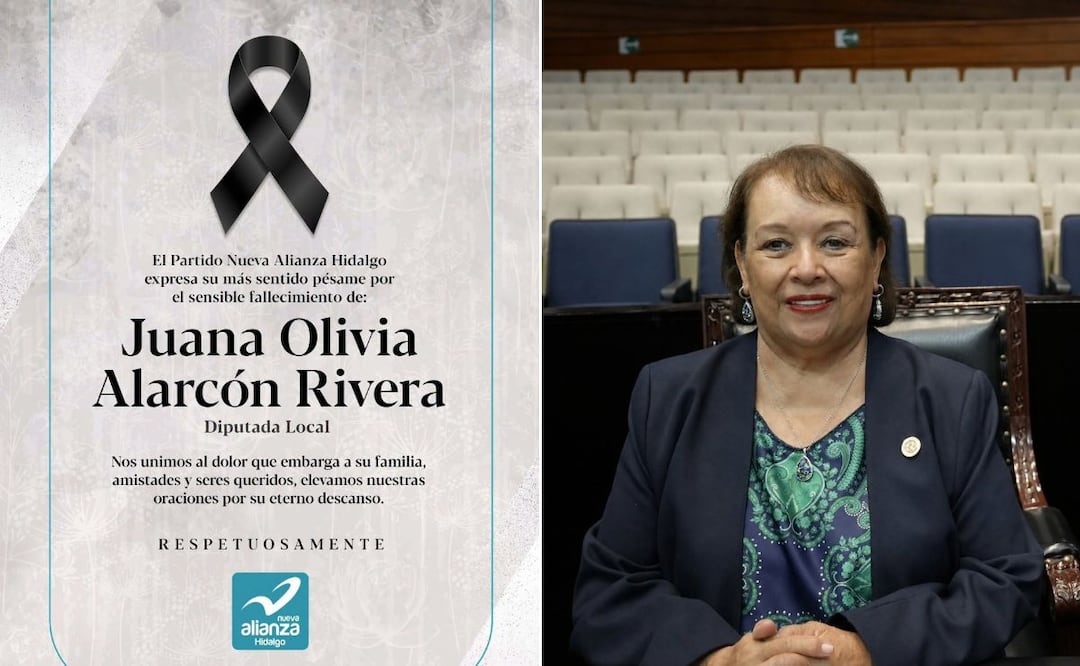 Fallece la diputada Juana Olivia Alarcón Rivera | Facebook: Nueva Alianza Hidalgo | Olivia Alarcón Rivera