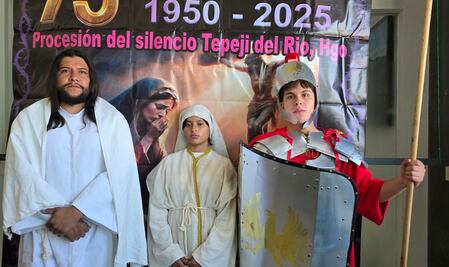 Tepeji del Río conmemora 75 años de su emblemática Procesión del Silencio durante Semana Santa