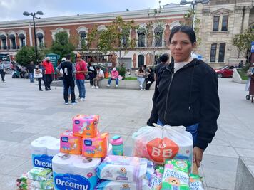 Migrante venezolana en Pachuca impulsa ayuda para damnificados y sueña con volver a casa