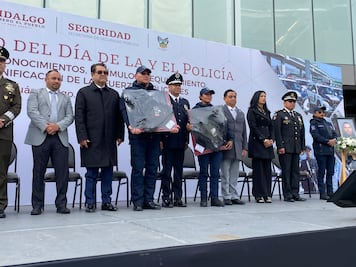 En Hidalgo reconocen a policías lesionados y a quienes perdieron la vida al realizar su labor