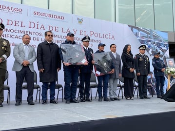 En Hidalgo reconocen a policías lesionados y a quienes perdieron la vida al realizar su labor