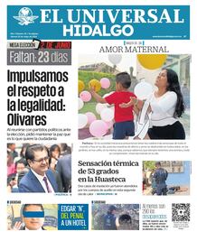 Portada El Universal Hidalgo 100524