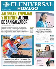 Portada El Universal Hidalgo 19/8/26