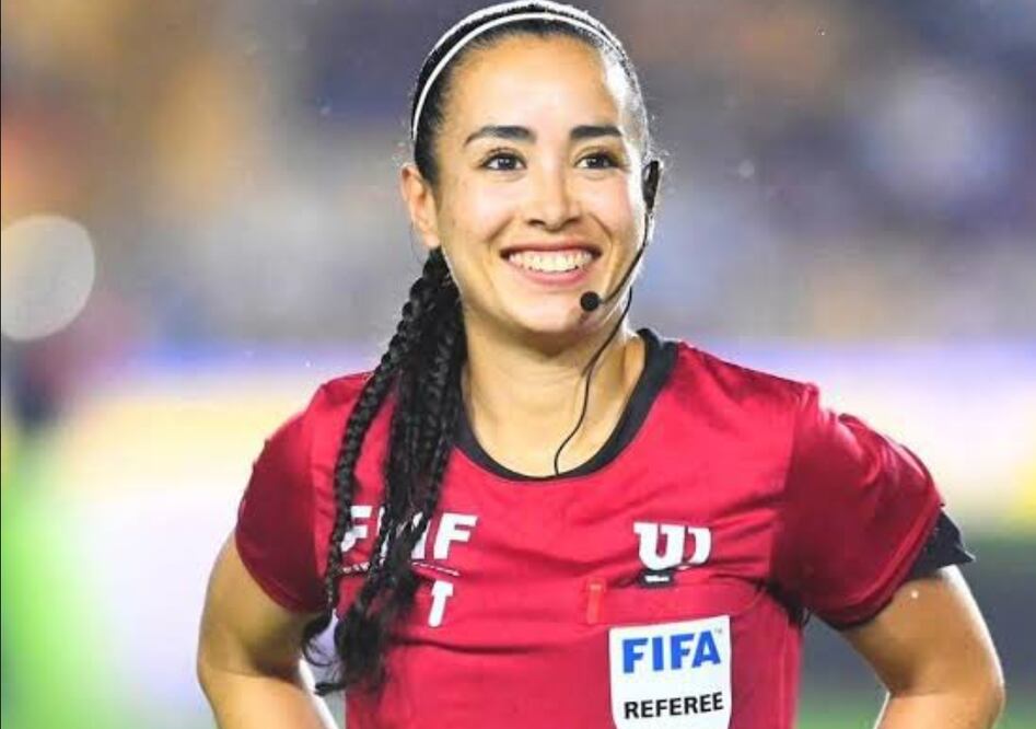 Katia Itzel García será la segunda mujer en dirigir un partido oficial de Primera División varonil de la Liga Mx Foto: Especial