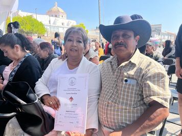 Beatriz y José se casaron en Mineral de la Reforma tras superar un infarto; "el amor nos fortaleció”