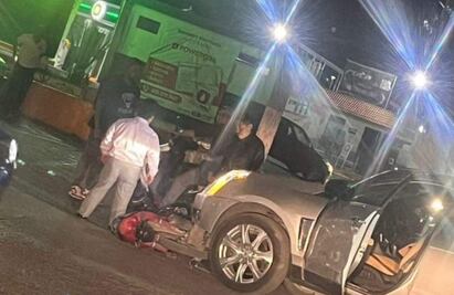 Secretario municipal de Actopan atropella a motociclista
