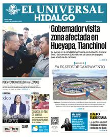 Portada El Universal Hidalgo 13/11/25