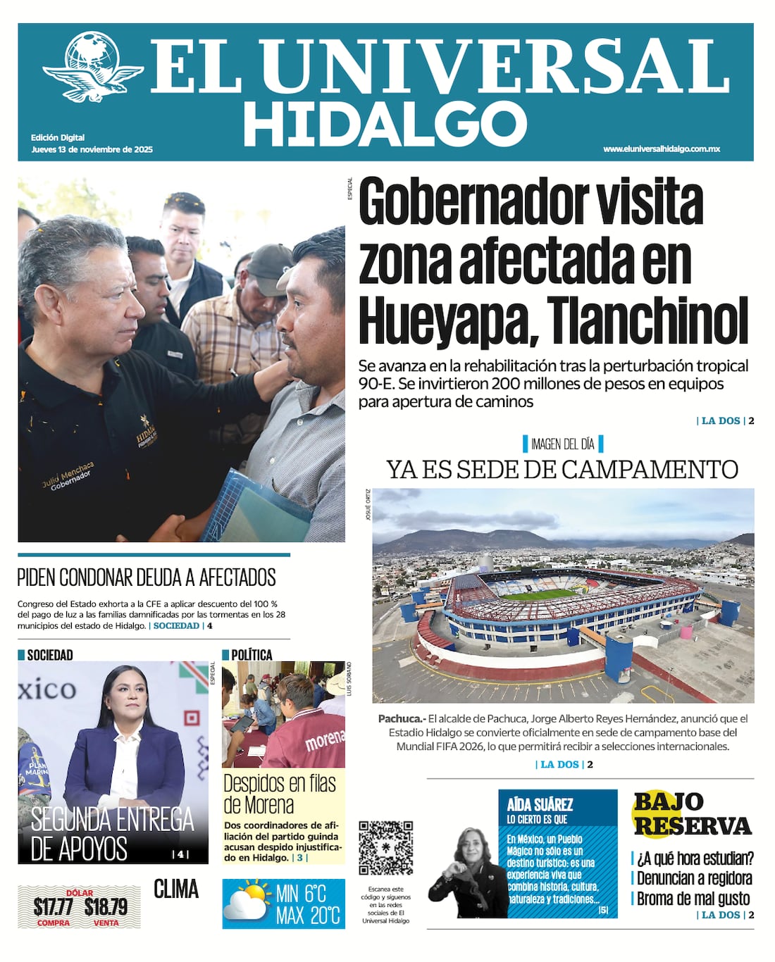 El Universal Hidalgo 131125